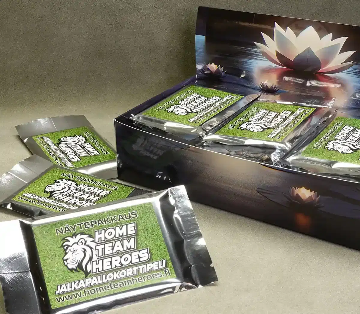 Example image of booster packs manufactured through TCG Smith.